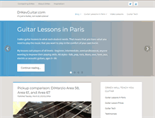 Tablet Screenshot of drkevguitar.com